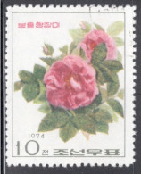 North Korea 1974 Single Stamp To Celebrate Roses In Fine Used. - Corée Du Nord