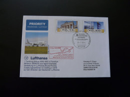 Entier Postal Stationery First Landing Of Airbus A350 In Frankfurt Flight Back To Toulouse Lufthansa 2014 - Private Covers - Used