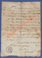 VIEUX PAPIER - LAISSER PASSER DE SAINT MAURICE D'IBIE ARDECHE POUR HOPITAL DE NIMES GARD - 1814 - HUGON - Otros & Sin Clasificación