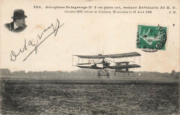 TRANSPORT - Avion - Aéroplane Delagrange N°2 En Plein Vol Moteur Antoinette 50HP - Carte Postale Ancienne - ....-1914: Precursori