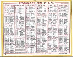 Almanach  Calendrier  P.T.T  -  La Poste -  1975 - Grand Format : 1971-80