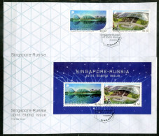 SINGAPUR 2522-2523 + Block 240 FDC - Joint Issue Russia - SINGAPORE / SINGAPOUR - Singapore (1959-...)