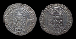 Southern Netherlands Brabant Karel V (Charles Quint) 1/2 Silver Real No Date - 1556-1713 Países Bajos Españoles