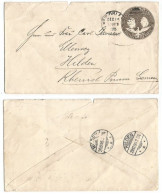 USA 1895 Columbus C.10 PSE Used New Orleans 16dec95 To Hilden Germany 29dec1895 - Christoffel Columbus