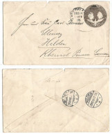 USA 1895 Columbus C.10 PSE Used New Orleans 16dec95 To Hilden Germany 29dec1895 - Christophe Colomb