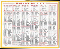 Almanach  Calendrier  P.T.T  -  La Poste -  1971 - - Formato Grande : 1971-80