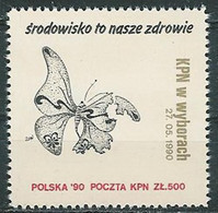 Poland SOLIDARITY (S040): KPN In Elections (the Environment Is Our Health) Butterfly - Solidarnosc Vignetten