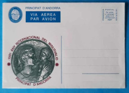 Andorra Viguerie Andorre Aérogramme Mint Neuf 1981 - Vegueria Episcopal