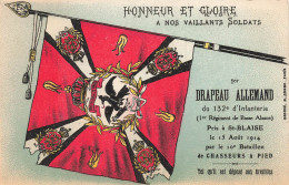 MILITARIA - Patriotique - Honneur à Nos Soldats - 1er Drapeau Allemand Pris à St Blaise - Carte Postale Ancienne - Patrióticos