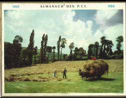 Almanach  Calendrier  P.T.T  -  La Poste -  1968 - La Fenaison - Big : 1961-70