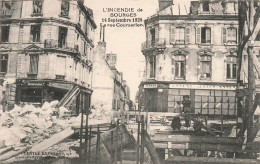 FRANCE - L'incendie De Bourges - 14 Septembre 1928 - Vue Sur La Rue Coursarlon - Carte Postale Ancienne - Bourges