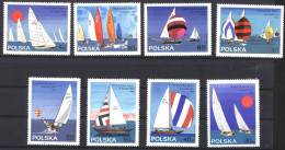 Mint Stamps Sport Boats Sailing Regatta 1965 From Poland - Vela