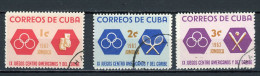 CUBA - JEUX SPORTIFS  - N° Yvert 629+630+631 Obl. - Usati