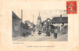 CPA 28 ILLIERS / EGLISE PRISE RUE DU CHENE DORE - Illiers-Combray