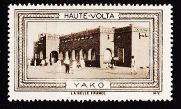 12948 ● YAKO HAUTE-VOLTA Vignette De Collection LA BELLE FRANCE 1925s H-V Erinnophilie - Tourism (Labels)