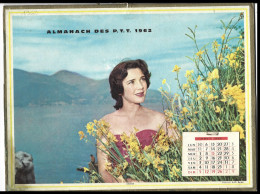 Almanach  Calendrier  P.T.T  -  La Poste -  1962 -  Femme - Reverie - Grossformat : 1961-70