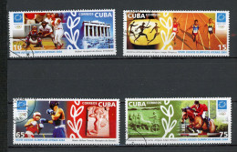 CUBA - JEUX OLYMPIQUE D'ATHENES - N° Yvert 4135/4138 Obl. - Oblitérés