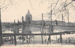 CPA 31 TOULOUSE / PONT SUSPENDU SAINT PIERRE ET DOME DE LA GRAVE - Toulouse