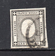 391a - SARDEGNA IV, Francobolli Per Stampati 1861: Il Centesimo Usato N. 19. - Sardinia