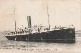 TRANSPORTS - Bateaux - Compagnie Paquet - "Doukkala" - E L - Carte Postale Ancienne - Steamers