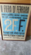 MANIFESTO II^ FIERA DI FERRARA 1948 - Affiches