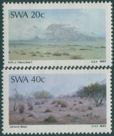 South West Africa 1983 SG416-418 Landscape Paintings (2) MLH - Namibie (1990- ...)