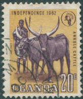 Uganda 1962 SG102 20c Cattle FU - Uganda (1962-...)