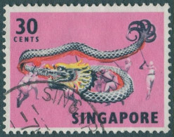 Singapore 1968 SG109 30c Dragon Dance FU - Singapur (1959-...)