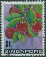 Singapore 1973 SG221 $1 Mangosteen FU - Singapur (1959-...)
