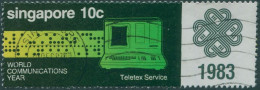 Singapore 1983 SG463 10c Teletext Service FU - Singapur (1959-...)
