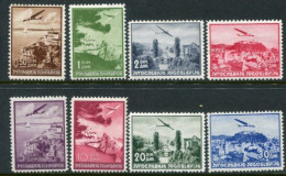 YUGOSLAVIA 1937 Airmail  With Mixed Perforations MNH / **.  Michel 340-47 - Nuovi