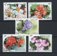 CUBA - FLORE  N°Yt 3667/3671 Obl. - Gebraucht