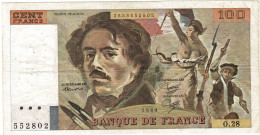 Billet 100 Francs 1980 - 100 F 1978-1995 ''Delacroix''