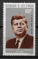 COTE  D' IVOIRE   -    Aéro     1964 .  Y&T N°  33 **. .   J.F. Kennedy - Kennedy (John F.)