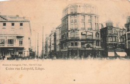 BELGIQUE - Heintz Et Bourgeois Phot Herstal Liège - Coins Rue Léopold - Liège - Animé - Carte Postale Ancienne - Liege