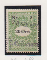 Denemarken Fiskale Zegel Cat. J.Barefoot Faktura 2G - Revenue Stamps