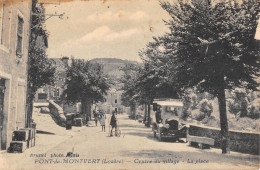 CPA 48 PONT DE MONTVERT / CENTRE DU VILLAGE / LA PLACE - Andere & Zonder Classificatie