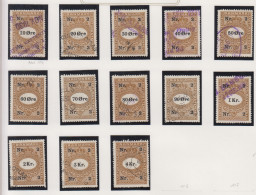 Denemarken Fiskale Zegel Cat. J.Barefoot Faktura 103B/116B - Revenue Stamps