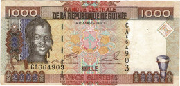 Billet 1000 Banque Guinee - Guinée