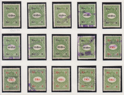 Denemarken Fiskale Zegel Cat. J.Barefoot Faktura 103G/117G - Revenue Stamps