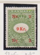 Denemarken Fiskale Zegel Cat. J.Barefoot Faktura 120G - Revenue Stamps