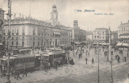 MADRID PUERTA DEL SOL TRAMWAYS 1908 - Madrid