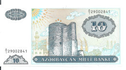 AZERBAIDJAN 10 MANAT ND1993 UNC P 16 - Aserbaidschan