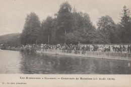 CONCOURS DE NATATION 15 AOUT 1918, LES AMERICAINS A CLAMECY REF 14612 - Swimming