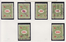 Denemarken Fiskale Zegel Cat. J.Barefoot Faktura Tussen 147G En 155G - Revenue Stamps