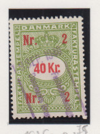 Denemarken Fiskale Zegel Cat. J.Barefoot Faktura 158G - Fiscaux