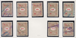 Denemarken Fiskale Zegel Cat. J.Barefoot Faktura Tussen 181B En 190B - Revenue Stamps