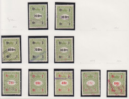 Denemarken Fiskale Zegel Cat. J.Barefoot Faktura Tussen 172G En 185G - Revenue Stamps
