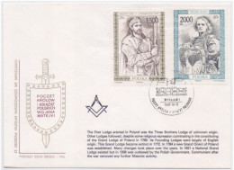 First Grand Lodge Erected In Poland, Three Brothers Lodge Of Unknown, Freemasonry Masonic, Limited Only 90 Cover Issued - Freemasonry