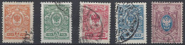 Finlandia U   61/65 (o) Usado.1911 - Used Stamps